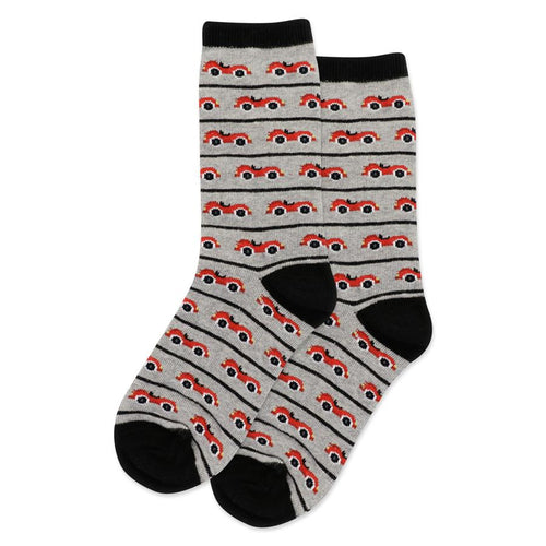 hot sox kid's race car crew socks