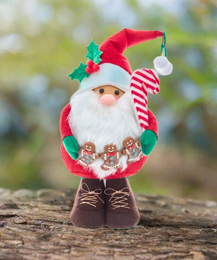 kurt s. adler gnome with gingerbread wreath table top piece