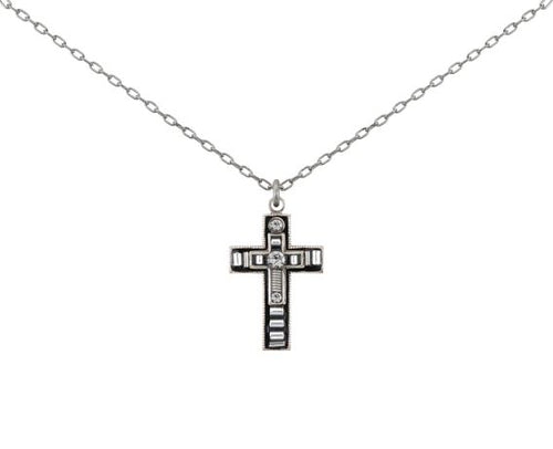 firefly jewelry petite cross-silver