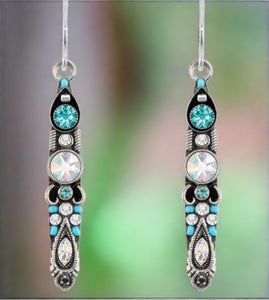 firefly jewelry skinny earrings- ice