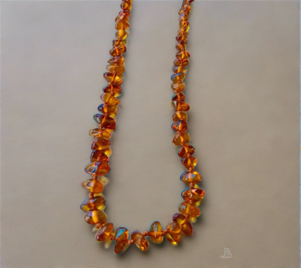baltic amber baby teething necklace