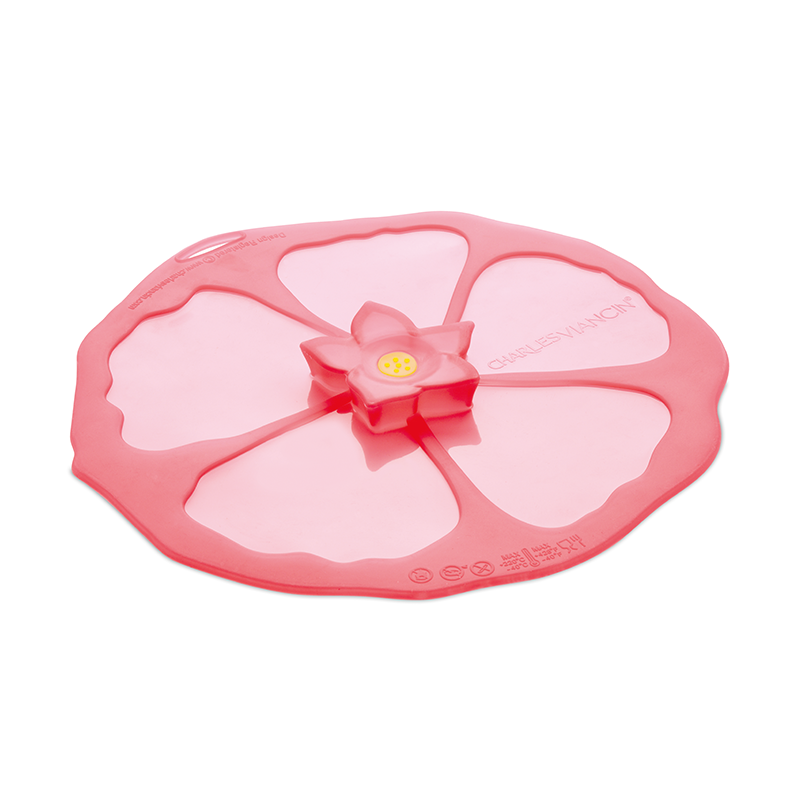 charles viancin silicone lid- hibiscus 11