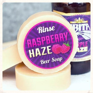 rinse raspberry haze beer soap 4oz