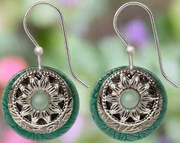 silver forest earrings ne-0277d