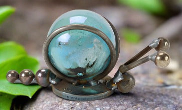 Yardbirds Made in the USA Recycled Art Garden Art  Big Marble Snail