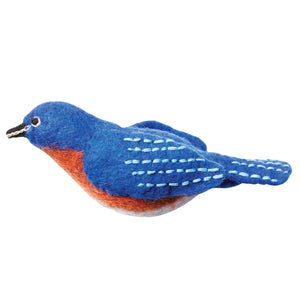 dzi handmade wild woolie bird-bluebird