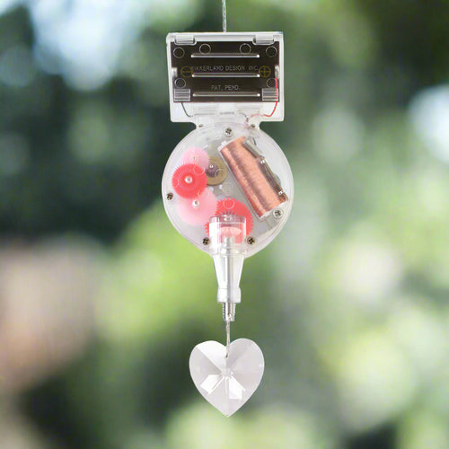 kikkerland solar powered rainbow maker-heart