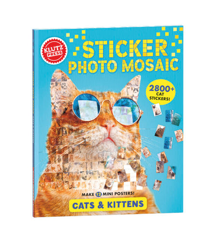 klutz sticker photo mosaic: cats & kittens