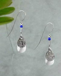 silver forest earrings e-7880