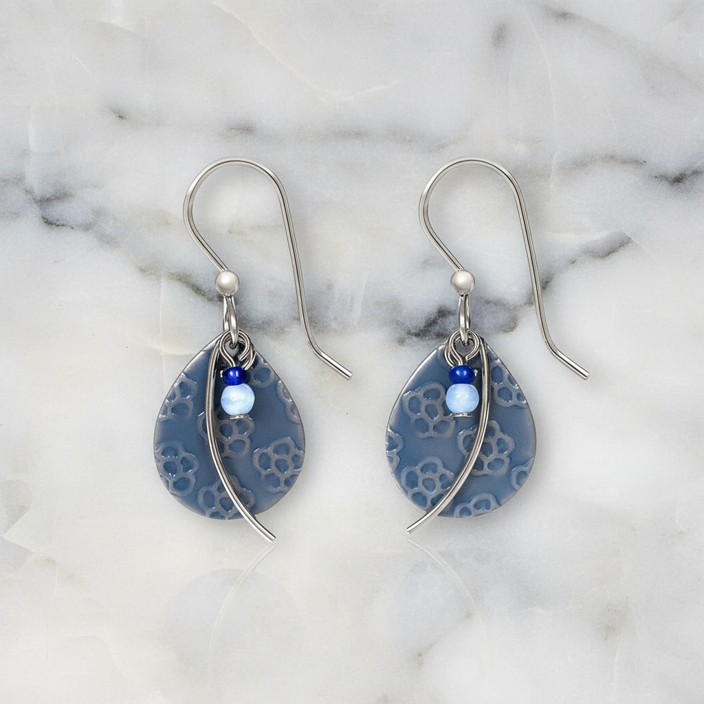 silver forest earrings ne-1912