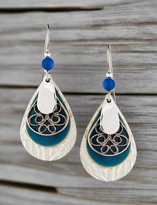 silver forest earrings e-8061c