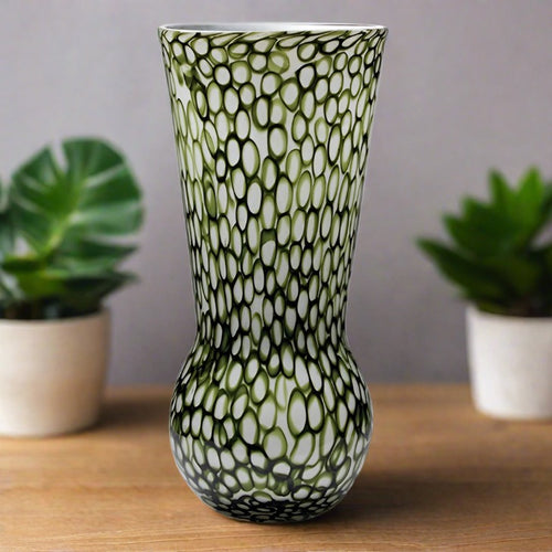 dynasty gallery mod rings bulb vase-green