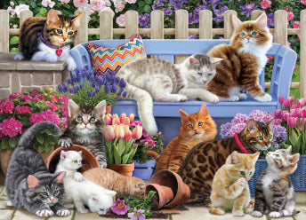 Vermont Christmas Company 1000pc. A Cat's Life Jigsaw Puzzle