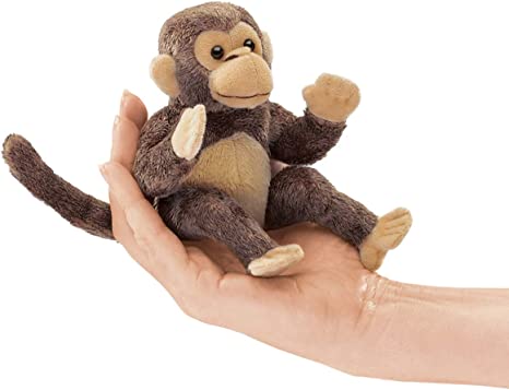 folkmanis monkey finger puppet