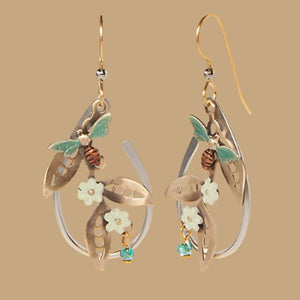 silver forest earrings ne-1281