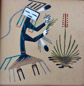 navajo sandpainting- corn people