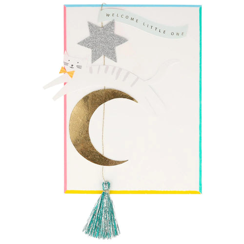 meri meri welcome little one stand-up card