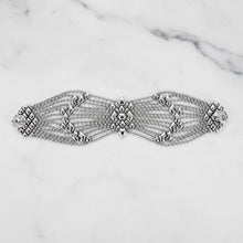 Load image into Gallery viewer, sg liquid metal b77-as antique silver bracelet by sergio gutierrez 7.5"
