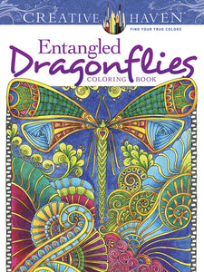 creative haven entangled dragonflies coloring book by: dr. angela porter