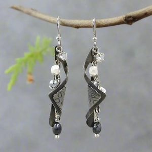 silver forest earrings- ne-1159a