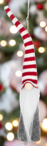 ganz gnome head ornament- red & white hat