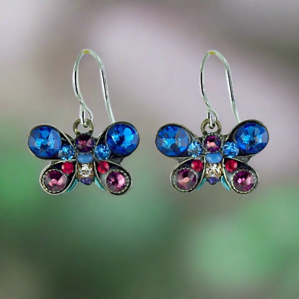 firefly jewelry butterfly petite earring- sapphire