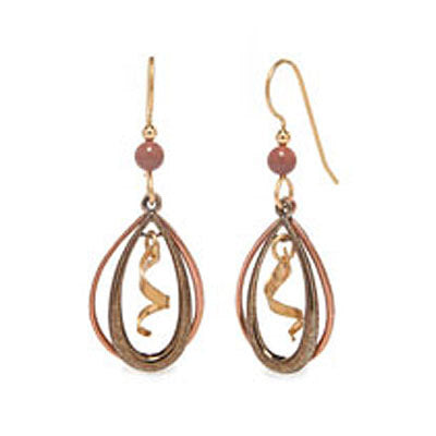 silver forest earrings ne-1393