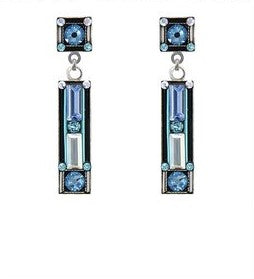 firefly jewelry architectural rectangle earring- 7877p-ice
