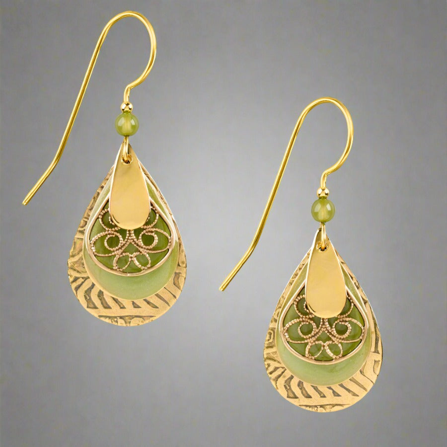 silver forest earrings- e-8061e