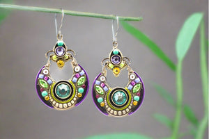 firefly jewelry lunette hoop earrings in light turquoise