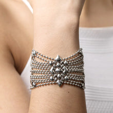 Load image into Gallery viewer, sg liquid metal b77-as antique silver bracelet by sergio gutierrez 7.5"
