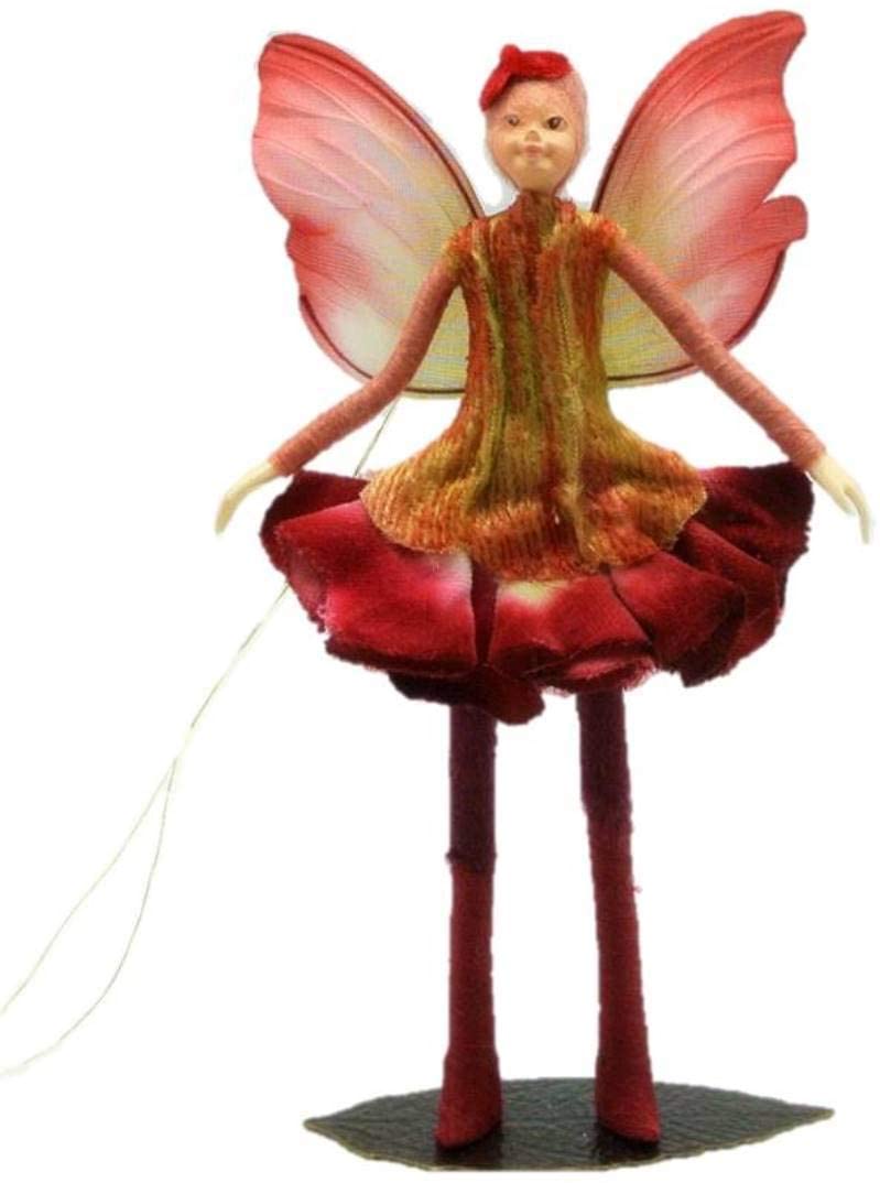 Tassie Design Handmade RED Rose Fairy Doll - with Wings