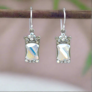 firefly jewelry mosaic mirror earring- crystal ab