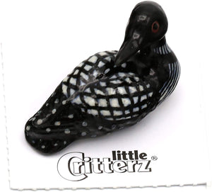 little critterz "gavia"  loon hand painted porcelain figurine