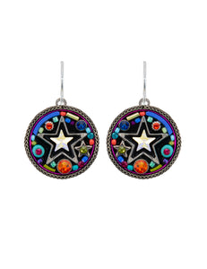 firefly jewelry round star earring in multicolor