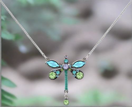 firefly jewelry dragonfly petite pendant- 8946-ag