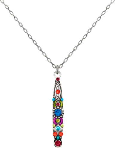 firefly jewelry skinny pendant in multicolor