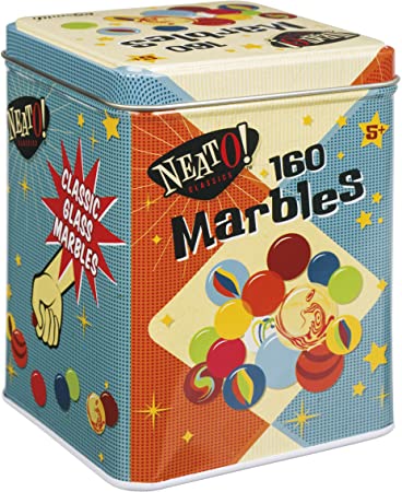 Toysmith 160 marbles in tin box