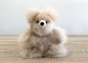 shupaca alpaca stuffed animal - bear - micro 7"