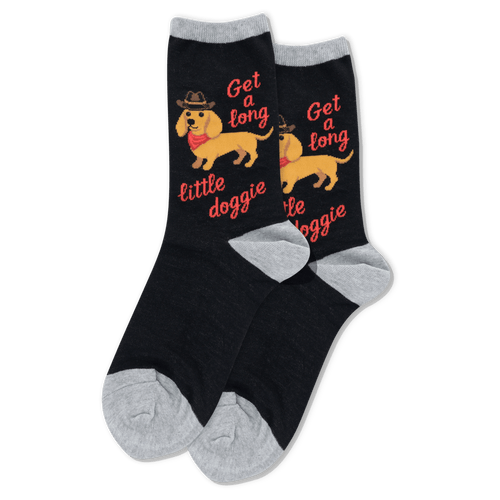 hot sox women's get a long little doggie socks