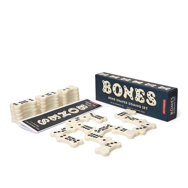 kikkerland bone  shaped dominos