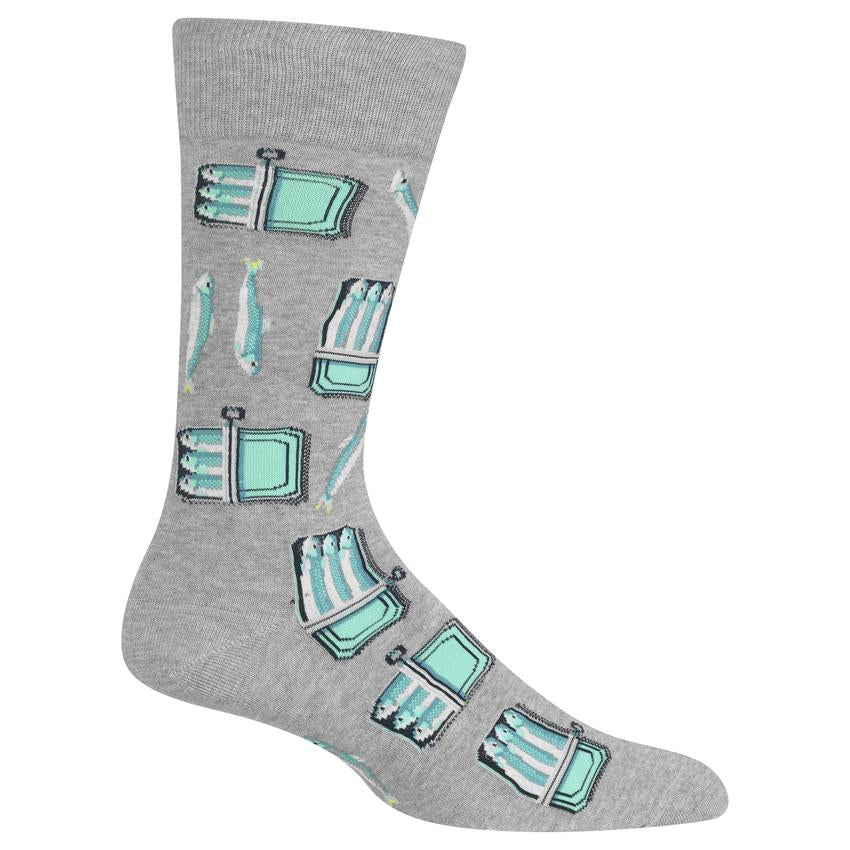hot sox men's sardine crew socks