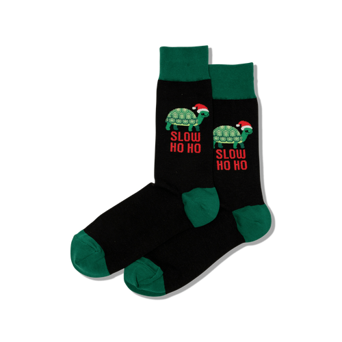 mens holiday hot sox- slow ho ho