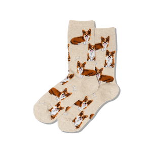 hot sox women's corgi crew socks