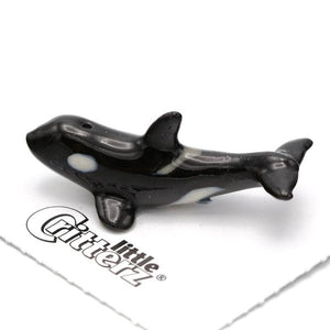 little critterz orca "seawolf" - miniature porcelain figurine