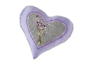 9" sonoma lavender heart sachet pillow