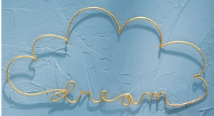 Tag Ltd. "DREAM" CLOUD WALL ART