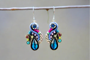 firefly jewelry earrings- bermuda blue lilly organic