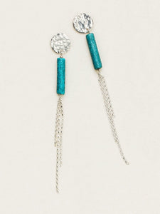 holly yashi earrings- horizons post in turquoise
