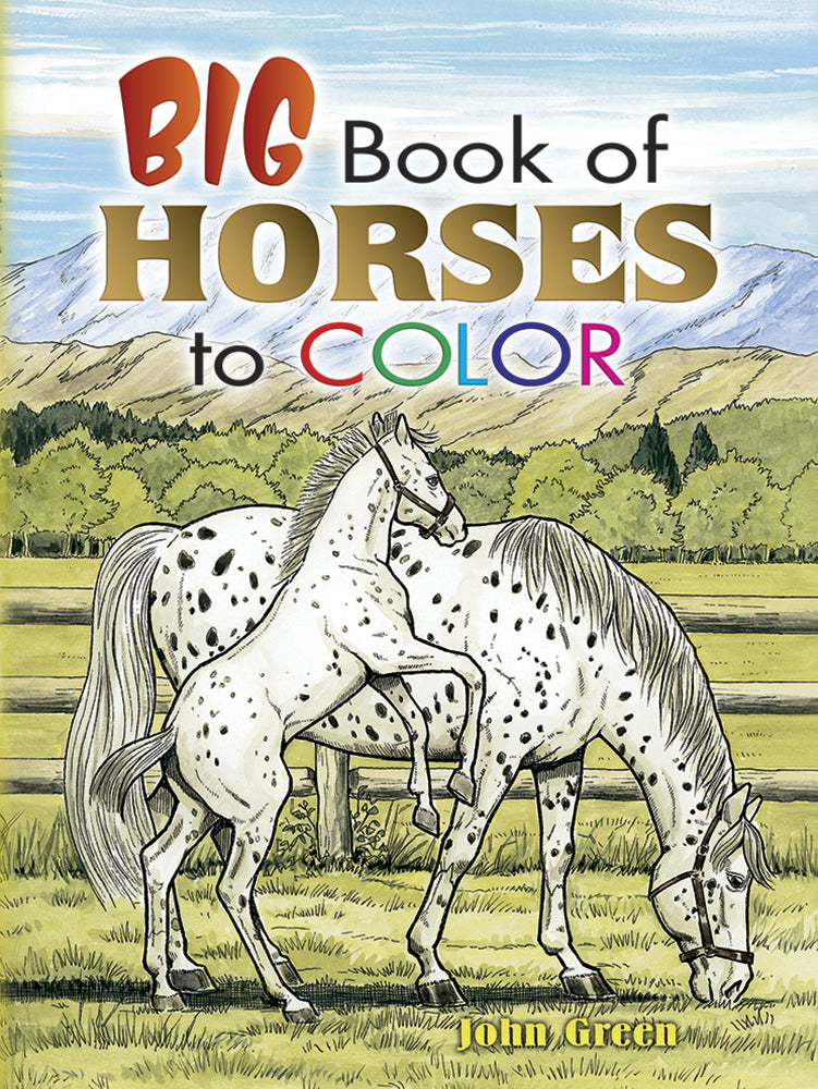 big book of horses to color